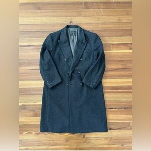 Vtg Christian Dior Monsieur Sport Mens Wool Overcoat Top Long Dress Coat